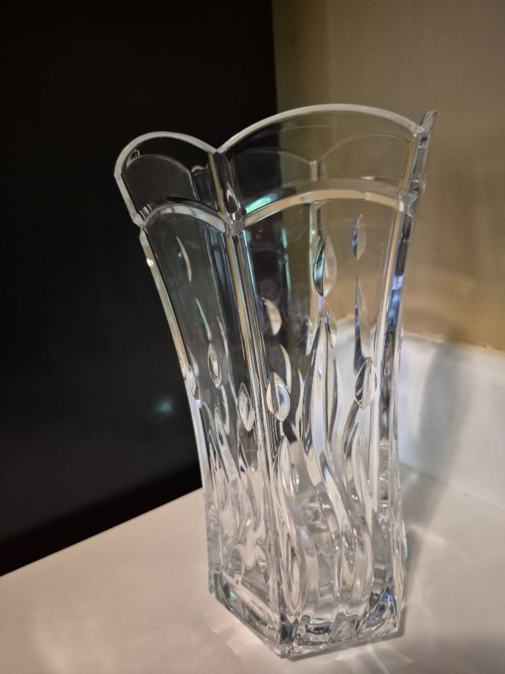 PARTYLITE SIGNATURE CRYSTAL HURRICANE CANDLE HOLDER 10" - Picture 6 of 6